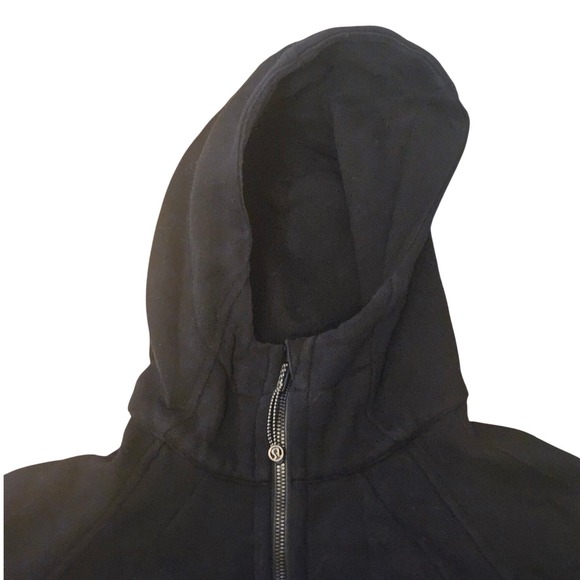 Lululemon Scuba Full-Zip Hoodie Black Docusign Pinnacle Club Logo Size 8 - Picture 2 of 6